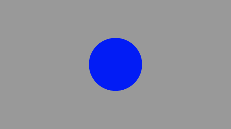 Canvas with a gray background and medium-sized blue circle in the center.